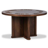 Mayfield Poker Table, Dark Guanacaste by Amber Lewis x Four Hands-Furniture - Accent Tables-High Fashion Home