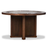 Mayfield Poker Table, Dark Guanacaste by Amber Lewis x Four Hands-Furniture - Accent Tables-High Fashion Home