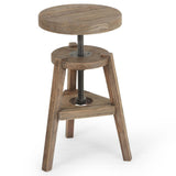 Addy Stool, Bleached Elm by Amber Lewis x Four Hands-Furniture - Dining-High Fashion Home