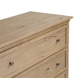 Geoffrey Tall Dresser, Worn Oak by Amber Lewis x Four Hands-Furniture - Storage-High Fashion Home