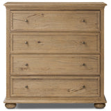 Geoffrey Tall Dresser, Worn Oak by Amber Lewis x Four Hands-Furniture - Storage-High Fashion Home