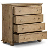 Geoffrey Tall Dresser, Worn Oak by Amber Lewis x Four Hands-Furniture - Storage-High Fashion Home