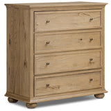 Geoffrey Tall Dresser, Worn Oak by Amber Lewis x Four Hands-Furniture - Storage-High Fashion Home