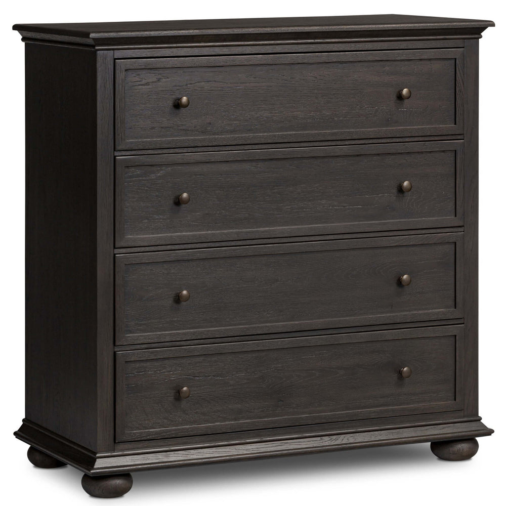 Geoffrey Tall Dresser, Smoked Black by Amber Lewis x Four Hands-Furniture - Storage-High Fashion Home