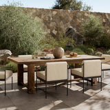 Lumi 98" Outdoor Dining Table, Toasted Brown by Amber Lewis x Four Hands-Furniture - Outdoor-High Fashion Home