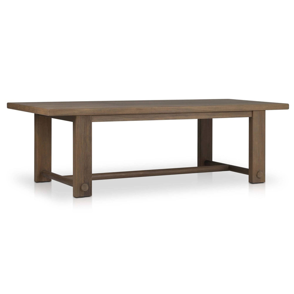 Lumi 98" Outdoor Dining Table, Toasted Brown by Amber Lewis x Four Hands-Furniture - Outdoor-High Fashion Home