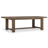 Lumi 98" Outdoor Dining Table, Toasted Brown by Amber Lewis x Four Hands-Furniture - Outdoor-High Fashion Home