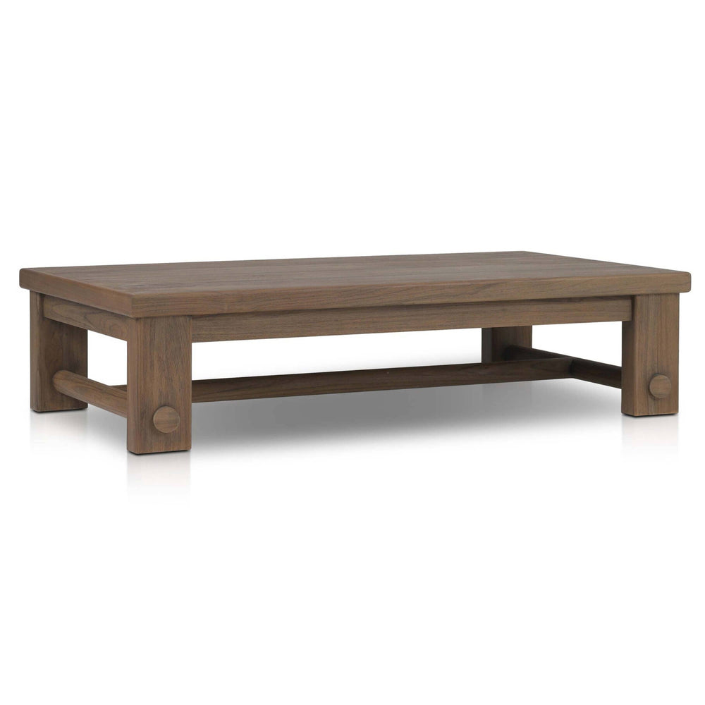 Lumi Outdoor Coffee Table, Toasted Brown by Amber Lewis x Four Hands-Furniture - Outdoor-High Fashion Home