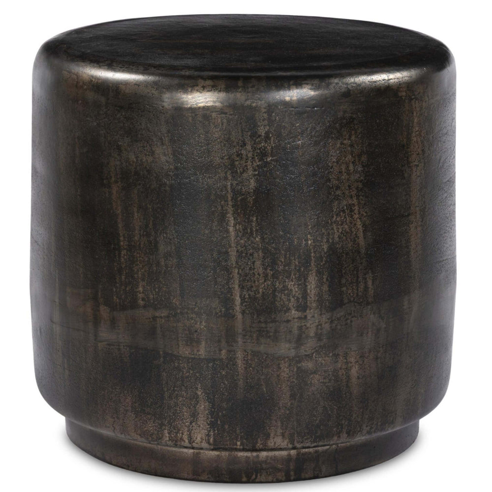 Venetia Outdoor End Table, Distressed Bronze by Amber Lewis x Four Hands-Furniture - Outdoor-High Fashion Home