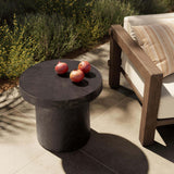 Paz Outdoor End Table, Distressed Bronze by Amber Lewis x Four Hands-Furniture - Outdoor-High Fashion Home