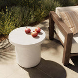 Paz Outdoor End Table, Plaster Molded by Amber Lewis x Four Hands-Furniture - Outdoor-High Fashion Home