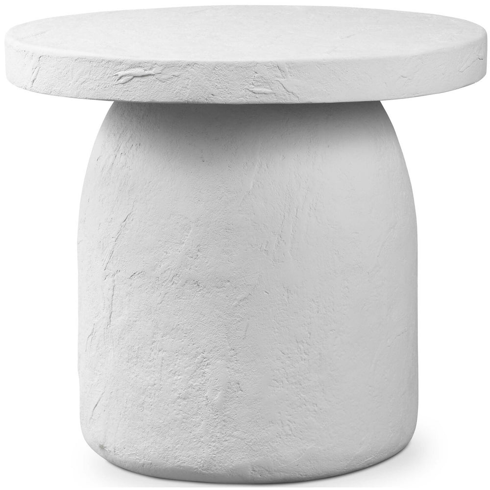 Paz Outdoor End Table, Plaster Molded by Amber Lewis x Four Hands-Furniture - Outdoor-High Fashion Home