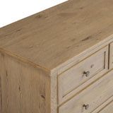 Geoffrey Wide Dresser, Worn Oak by Amber Lewis x Four Hands-Furniture - Storage-High Fashion Home