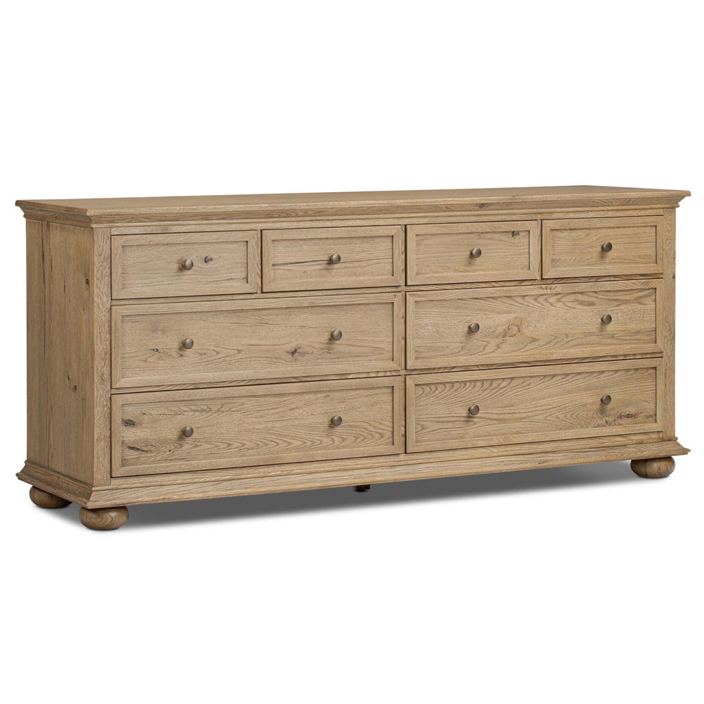 Geoffrey Wide Dresser, Worn Oak by Amber Lewis x Four Hands-Furniture - Storage-High Fashion Home