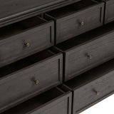 Geoffrey Wide Dresser, Smoked Black by Amber Lewis x Four Hands-Furniture - Storage-High Fashion Home