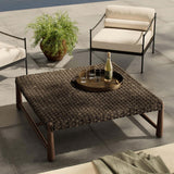 Savio Outdoor Coffee Table, Dark Textured by Amber Lewis x Four Hands-Furniture - Outdoor-High Fashion Home