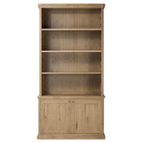 Dumont Bookcase, Worn Oak by Amber Lewis x Four Hands-Furniture - Storage-High Fashion Home