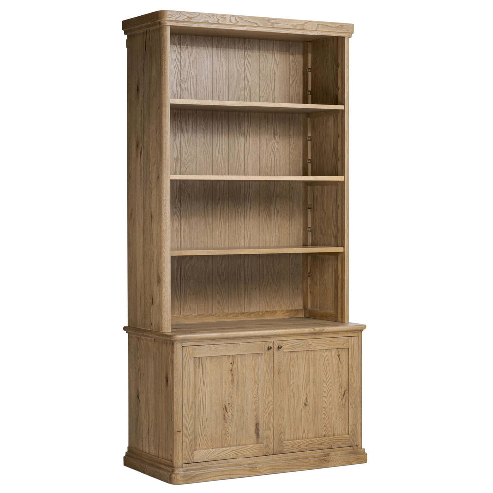 Dumont Bookcase, Worn Oak by Amber Lewis x Four Hands-Furniture - Storage-High Fashion Home