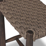 Savio Outdoor Accent Stool, Dark Textured by Amber Lewis x Four Hands-Furniture - Outdoor-High Fashion Home
