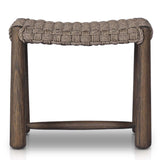 Savio Outdoor Accent Stool, Dark Textured by Amber Lewis x Four Hands-Furniture - Outdoor-High Fashion Home