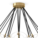 Cloud Chandelier, Burnished Brass-Lighting-High Fashion Home