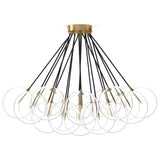 Cloud Chandelier, Burnished Brass-Lighting-High Fashion Home