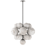 Nova Chandelier, Black Gunmetal/Marble Glass by Four Hands-Lighting-High Fashion Home