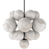 Nova Chandelier, Black Gunmetal/Marble Glass by Four Hands-Lighting-High Fashion Home