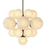 Nova Chandelier, Black Gunmetal/Marble Glass by Four Hands-Lighting-High Fashion Home