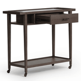 Dorrit Bar Cart, Brown Oak by Four Hands-Furniture - Dining-High Fashion Home