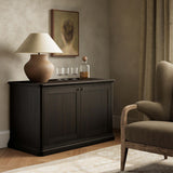 Dumont Small Cabinet, Smoked Black by Amber Lewis x Four Hands-Furniture - Storage-High Fashion Home