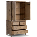 Pika Armoire, Weathered Oak by Four Hands-Furniture - Storage-High Fashion Home