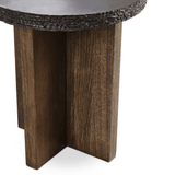 Mezes End Table, Natural Basalt by Four Hands-Furniture - Accent Tables-High Fashion Home