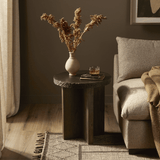 Mezes End Table, Natural Basalt by Four Hands-Furniture - Accent Tables-High Fashion Home