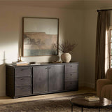 Leora Sideboard, Smoked Black by Four Hands-Furniture - Storage-High Fashion Home
