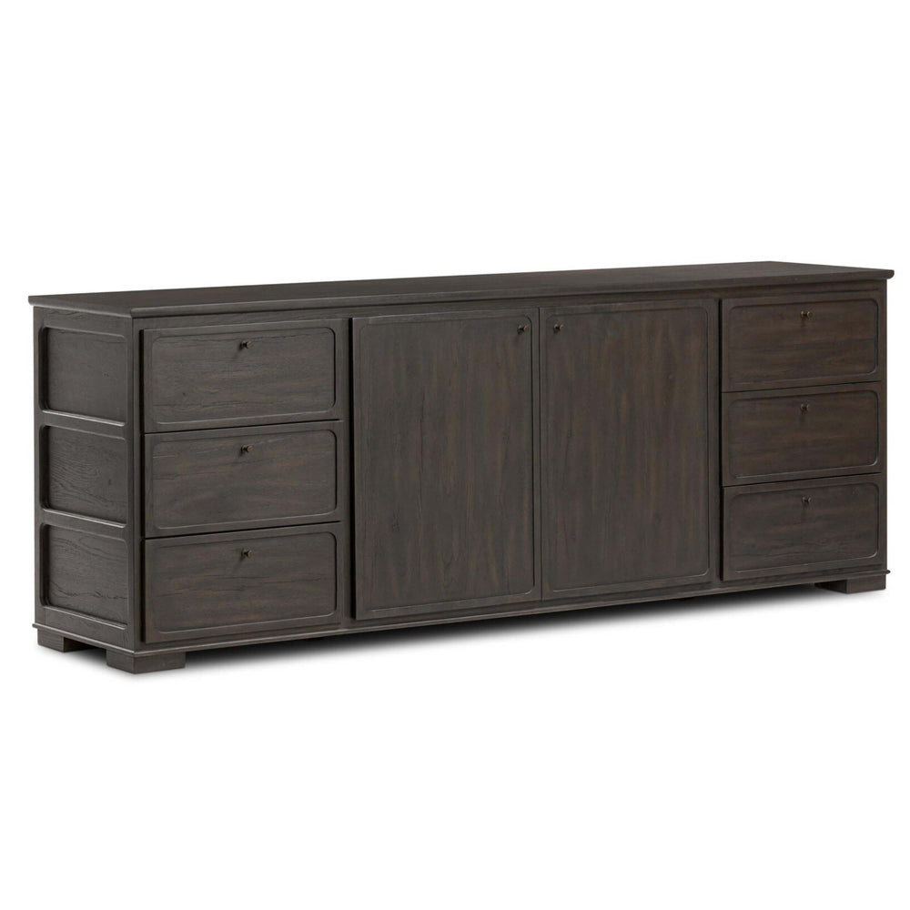 Leora Sideboard, Smoked Black by Four Hands-Furniture - Storage-High Fashion Home