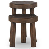 Maha Accent Stool Set, Aged Belgium Bleach by Amber Lewis x Four Hands-Furniture - Benches-High Fashion Home