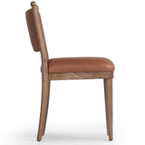 Bella Leather Dining Chair, Dulane Mahogany, Set of 2 by Amber Lewis x Four Hands-Furniture - Dining-High Fashion Home
