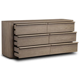 Primrose 6 Drawer Dresser, Natural Flat Oak by Four Hands-Furniture - Storage-High Fashion Home