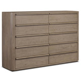 Primrose 10 Drawer Dresser, Natural Flat Oak by Four Hands-Furniture - Storage-High Fashion Home