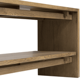 Theodore Media Console, Rustic Amber by Four Hands-Furniture - Storage-High Fashion Home