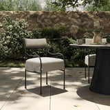 Nevin Outdoor Dining Chair, Alessi Linen, Set of 2 by Amber Lewis x Four Hands-Furniture - Outdoor-High Fashion Home