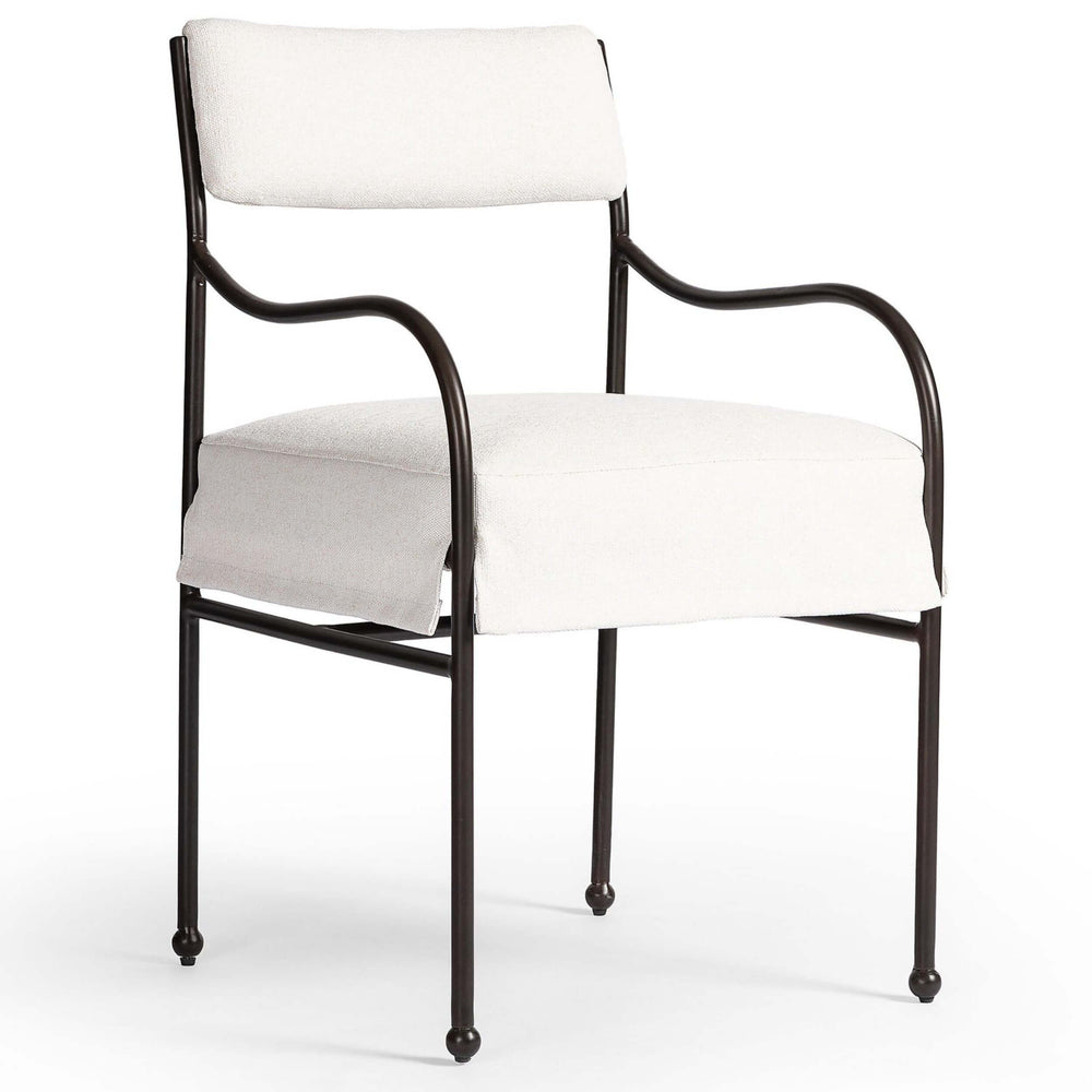 Nevin Outdoor Dining Chair, Alessi Linen, Set of 2 by Amber Lewis x Four Hands-Furniture - Outdoor-High Fashion Home