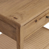 Mott Nightstand, Worn Oak by Amber Lewis x Four Hands-Furniture - Bedroom-High Fashion Home