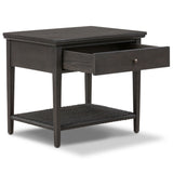 Mott Nightstand, Smoked Black by Amber Lewis x Four Hands-Furniture - Bedroom-High Fashion Home