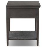 Mott Nightstand, Smoked Black by Amber Lewis x Four Hands-Furniture - Bedroom-High Fashion Home