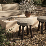 Halen Outdoor Stool, Lera Fawn by Amber Lewis x Four Hands-Furniture - Benches-High Fashion Home