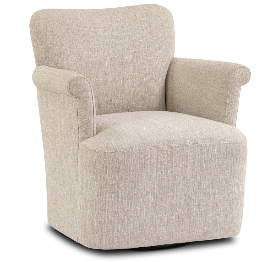 Camellia Swivel Chair, Alcala Wheat by Amber Lewis x Four Hands-Furniture - Chair-High Fashion Home