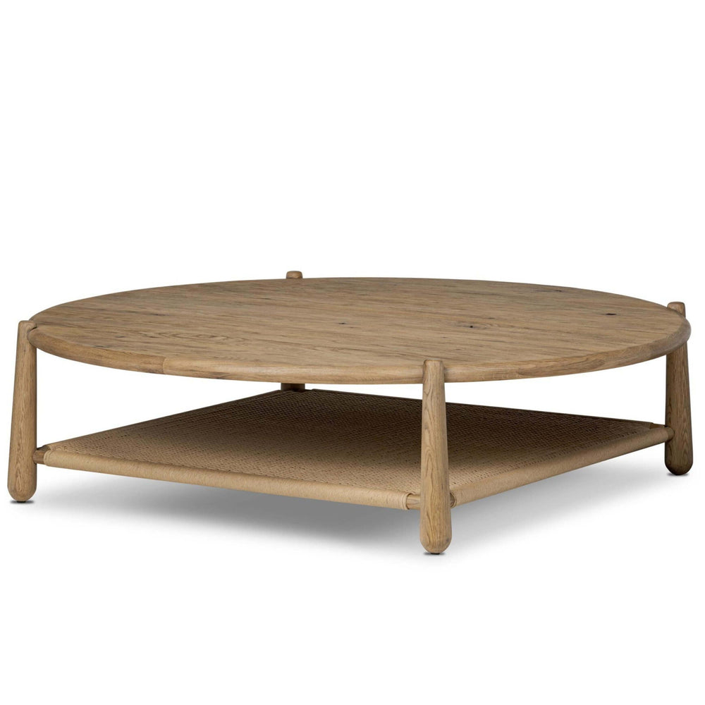 Salvador Coffee Table, Aged Smoked Oak by Amber Lewis x Four Hands-Furniture - Accent Tables-High Fashion Home