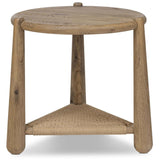 Salvador End Table, Aged Smoked Oak by Amber Lewis x Four Hands-Furniture - Accent Tables-High Fashion Home
